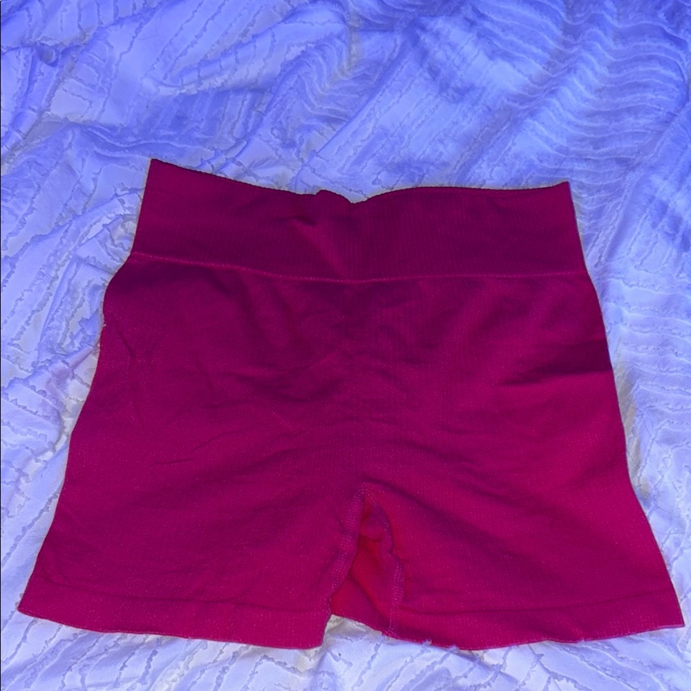 Women's Pink High-Waisted Shorts